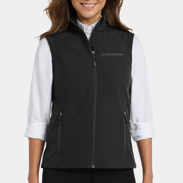 Embroidered Women's Core Soft Shell Vest Thumbnail